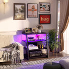 Isunirm Av Media Stand with Outlets 4-Tier Console