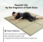Japanese Tatami Mat Natural Rush Grass Foldable Igusa