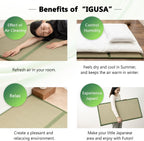 Japanese Tatami Mat Natural Rush Grass Foldable Igusa