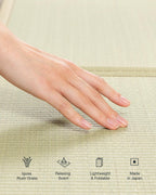 Japanese Tatami Mattress Igusa Mat Folds in Three