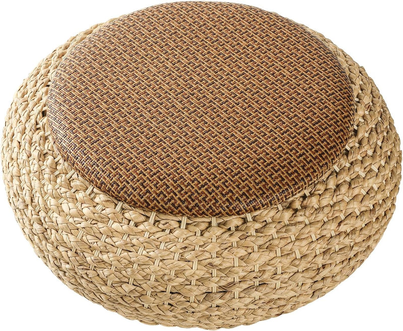 Japanese Zen Round Floor Cushion Handwoven Meditation Seat