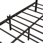Jelute Size Metal Platform Bed Frame Wooden Headboard