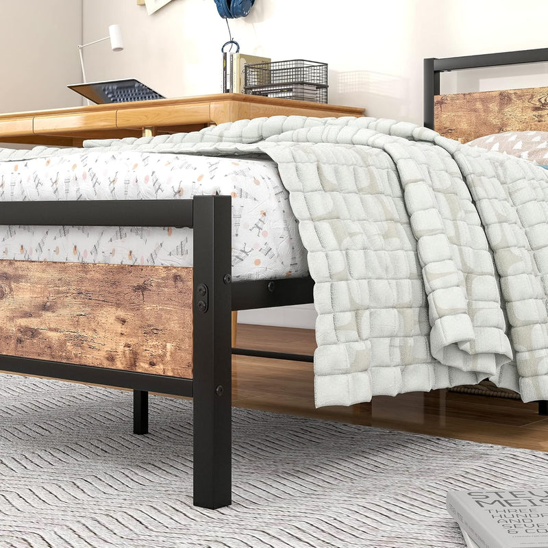 Jelute Size Metal Platform Bed Frame