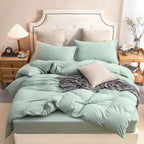 Jersey Knit Duvet Cover Set 100% T-Shirt Cotton