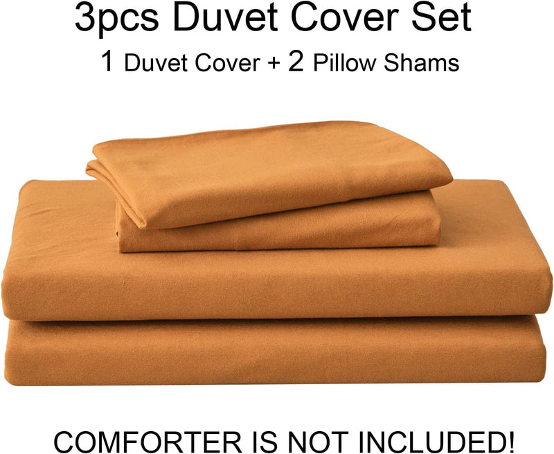 Jersey Knit Duvet Cover Set 100% T-Shirt Cotton