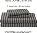 Jersey Knit Duvet Cover Set 100% T-Shirt Cotton