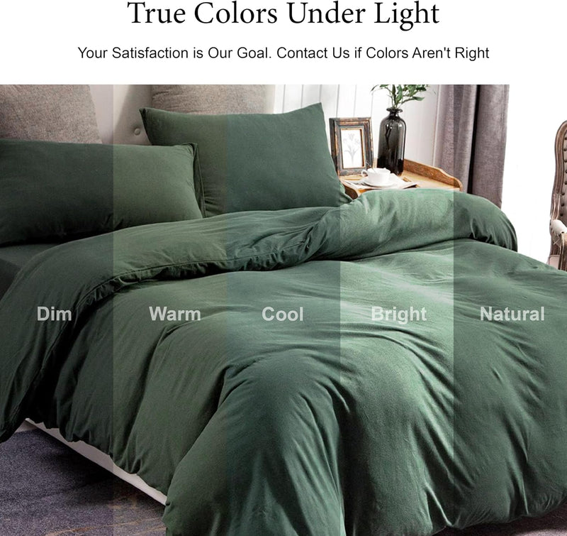 Jersey Knit Duvet Cover Set 100% T-Shirt Cotton