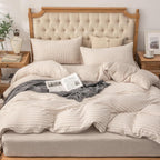 Jersey Knit Duvet Cover Set 100% T-Shirt Cotton