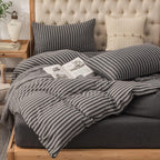 Jersey Knit Duvet Cover Set 100% T-Shirt Cotton