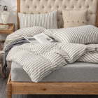 Grey & White Stripe(no Comforter)