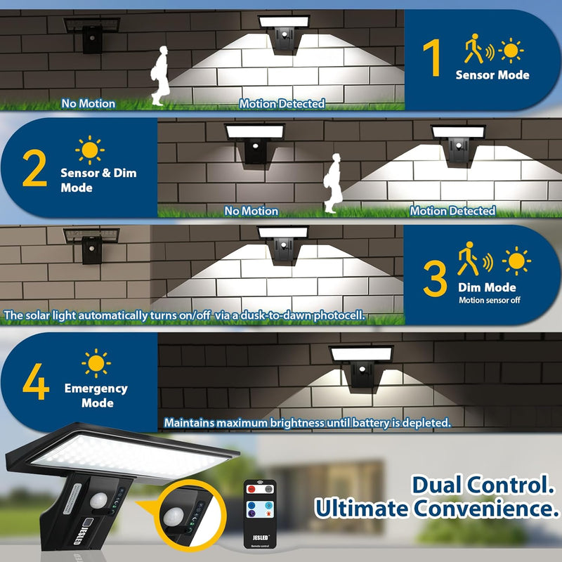 Solar Powered Lights Outdoor Outside for Garden Fence
