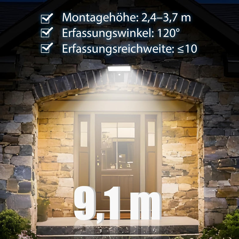 Solar Powered Lights Outdoor Outside for Garden Fence
