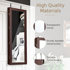 Jewellery Cabinet Wall Door Mounted Mirrored Armoire