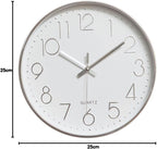 Jomparis Quality Silent Non Ticking Quartz Sweep Round