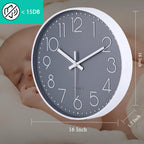 Jomparis Quality Silent Non Ticking Quartz Sweep Round