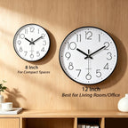 Jomparis Quality Silent Non Ticking Quartz Sweep Round