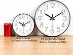 Jomparis Quality Silent Non Ticking Quartz Sweep Round