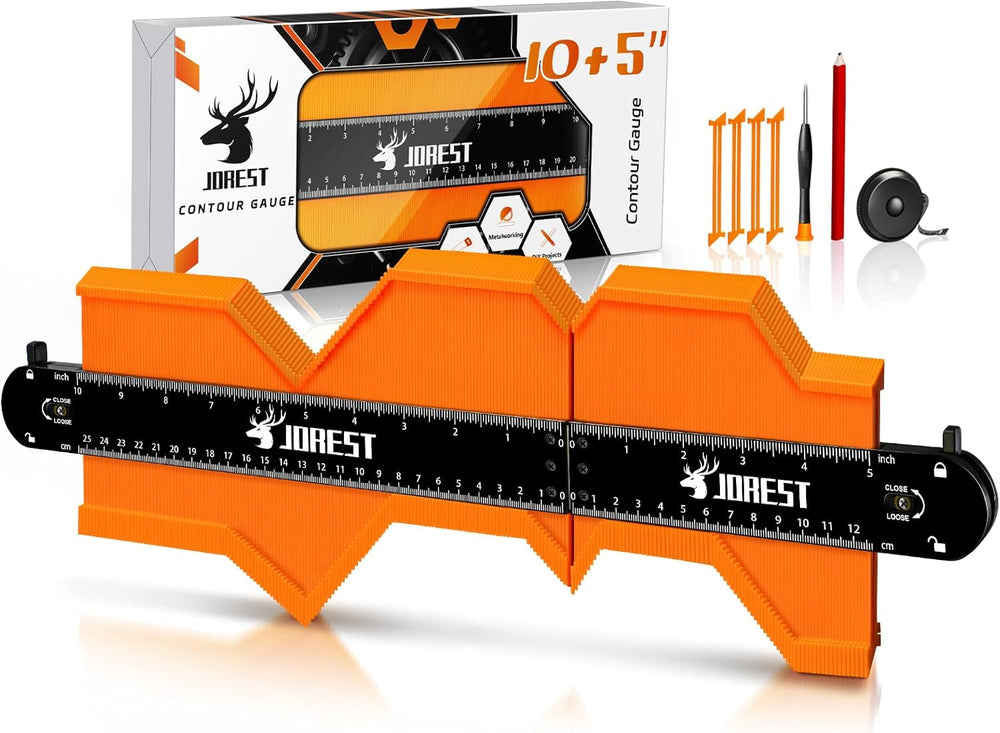 Jorest Connectable Contour Gauge 10+5 Inch Profile Duplicator