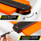 Jorest Connectable Contour Gauge 10+5 Inch Profile Duplicator