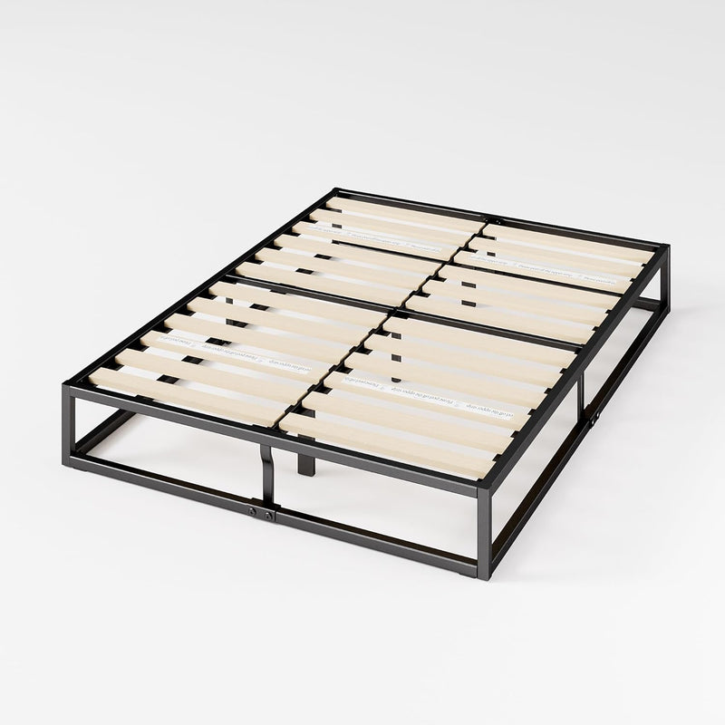 Joseph Metal Platform Bed Frame 25CM Base Wooden