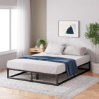 Joseph Metal Platform Bed Frame 25CM Base Wooden