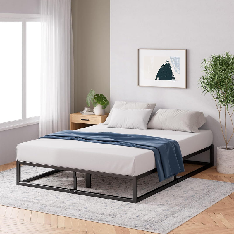 Joseph Metal Platform Bed Frame 25CM Base Wooden