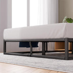 Joseph Metal Platform Bed Frame 25CM Base Wooden