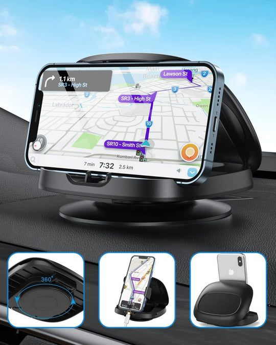 Joyeky Car Phone Holder for Dashboard Rotatable Horizontal