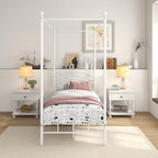 Jurmerry Canopy Bed Frame Size with Ornate European