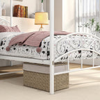 Jurmerry Canopy Bed Frame Size with Ornate European