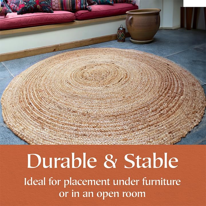 Jute Area Rug 100% Natural Fibre Hand Woven