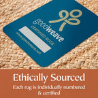 Jute Area Rug 100% Natural Fibre Hand Woven
