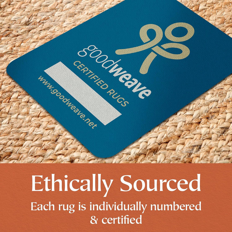 Jute Area Rug 100% Natural Fibre Hand Woven