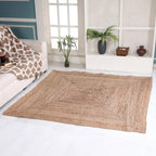 Jute Area Rug 100% Natural Fibre Hand Woven
