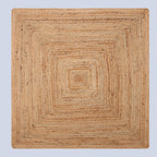 Jute Area Rug 100% Natural Fibre Hand Woven