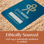 Jute Area Rug 100% Natural Fibre Hand Woven