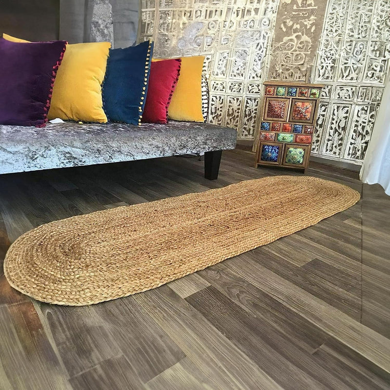 Jute Area Rug 100% Natural Fibre Hand Woven
