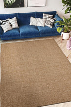 Jute Area Rug Machine Washable for Garden Kitchen