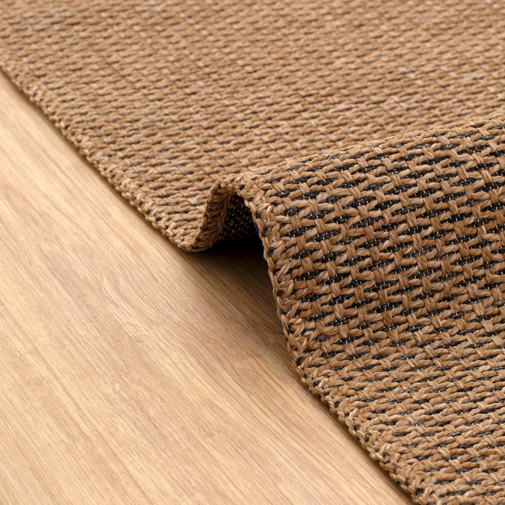 Jute Area Rug Machine Washable for Garden Kitchen