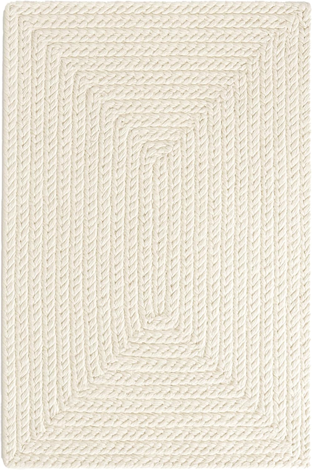 Jute Area Rug Reversible Braided Farmhouse Rectangular Rugs