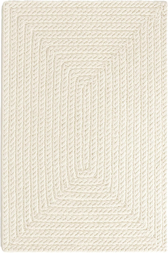 Jute Area Rug Reversible Braided Farmhouse Rectangular Rugs