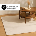 Jute Area Rug Reversible Braided Farmhouse Rectangular Rugs