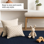Jute Area Rug Reversible Braided Farmhouse Rectangular Rugs
