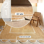 Jute Braided Rug Or 5' Round