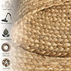 Jute Braided Rug Or 5' Round