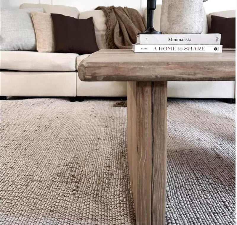 Jute Cotton Area Rug Handcrafted Traditional Rugs-Hand Woven