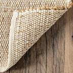 Jute Cotton Area Rug Handcrafted Traditional Rugs-Hand Woven
