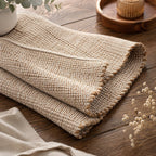 Jute Cotton Area Rug Handcrafted Traditional Rugs-Hand Woven