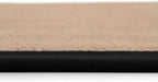 Jute Cotton Bordered Rugs Herringbone Chevron Rubber Backed