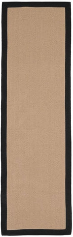 Jute Cotton Bordered Rugs Herringbone Chevron Rubber Backed